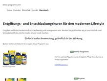 Tablet Screenshot of detox-programm.com
